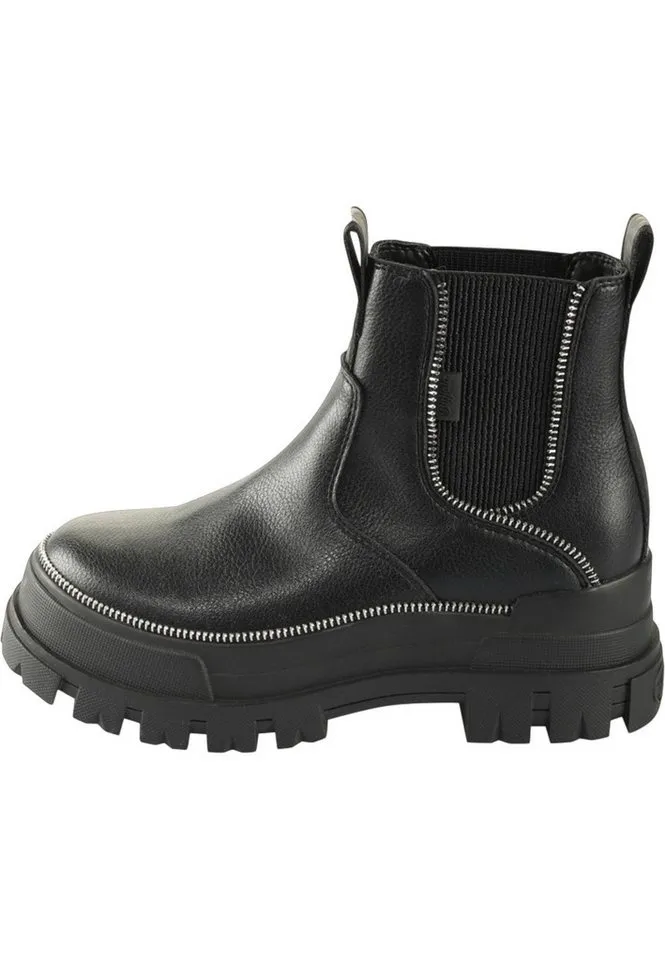 Buffalo Buffalo Aspha Chelsea Zip - Vegan Nappa Stiefel, Schwarz, – Produktbild 3 von 4