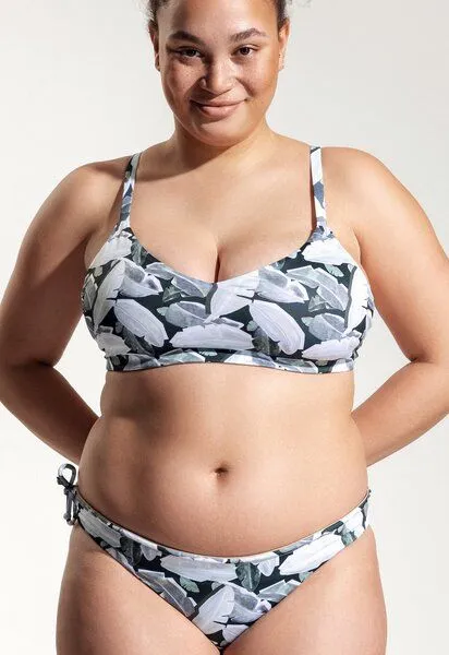 Oy Oy Surf Bikini Oberteil „Dace“, Grünes blattmuster, – Produktbild 1 von 4
