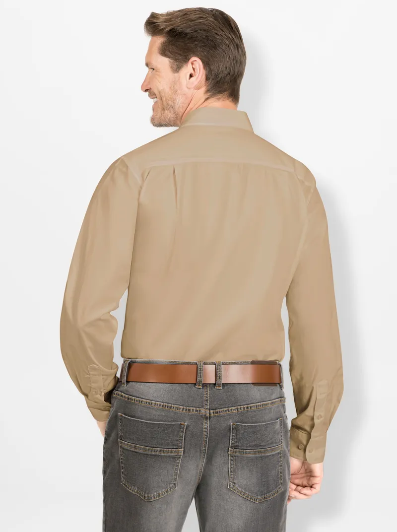 marco donati Langarmhemd beige, Beige, – Produktbild 2 von 2