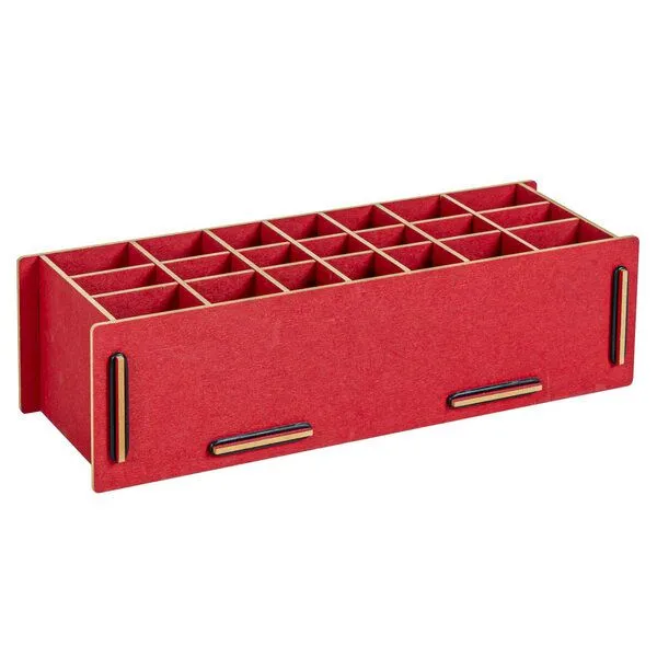 WERKHAUS WERKHAUS Stiftebox XL, Dunkelrot, – Produktbild 1 von 4