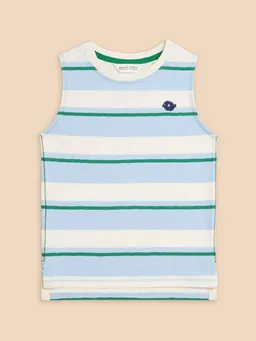 White Stuff Gestreiftes ärmelloses T-Shirt - 5-6 – Produktbild 1 von 1