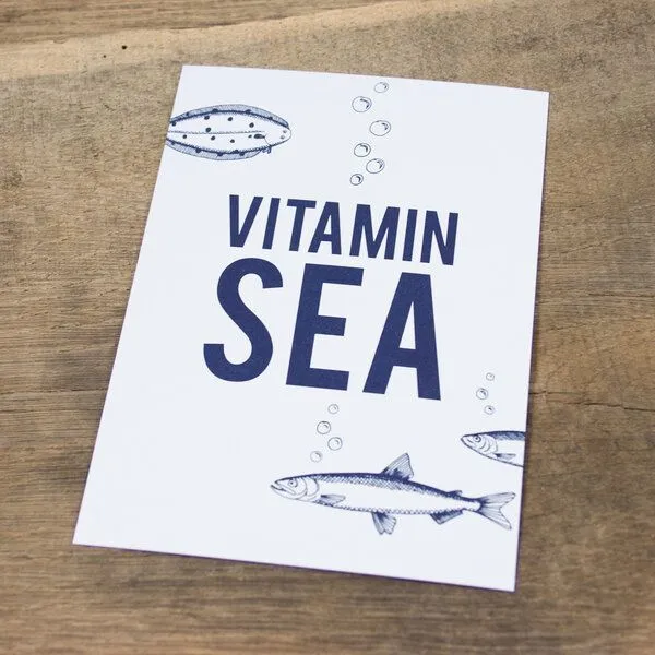 Bow & Hummingbird Bow & Hummingbird Postkarte Vitamin Sea – Produktbild 2 von 2
