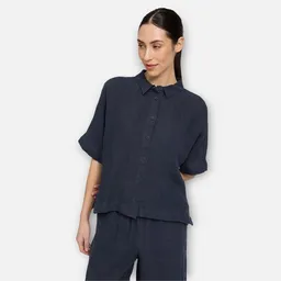 Mazine Mazine Kurzarmbluse - Short Sleeve Linen Shirt – Produktbild 1 von 1