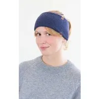 Kopyto Kopyto COYOTE - Plüsch Stirnband aus 100% Merinowolle RWS-zertifiziert Eco, Jeansblau (blau), – Produktbild 2 von 4