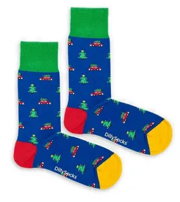 DillySocks DillySocks Socken Tree Ride aus Biobaumwoll-Mix – Produktbild 1 von 1