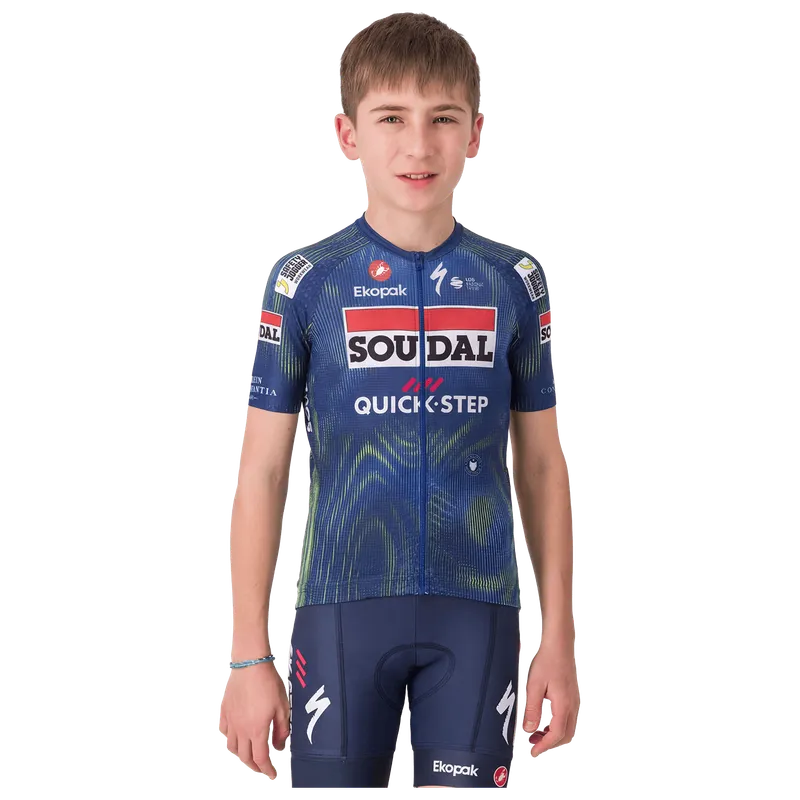 CASTELLI CASTELLI SOUDAL QUICK-STEP Kinder 2026 Kurzarmtrikot, Blau, – Produktbild 1 von 1