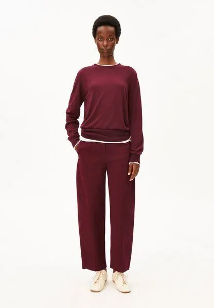 ARMEDANGELS ARMEDANGELS FINE KNIT Damen Pullover aus TENCEL Modal Mix, Velvet red, – Produktbild 4 von 4