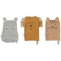 Liewood Liewood Sylvester 3er Set Waschlappen Safari multi mix – Produktbild 1 von 1