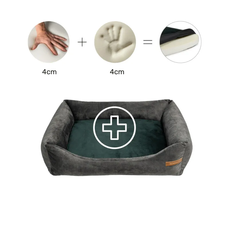 Rexproduct Rexproduct Otto Orthopädisches Hundebett Graphit S-XL S, Dunkelgrün, – Produktbild 1 von 2