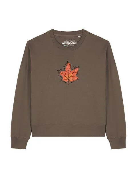 watapparel watapparel Sweatshirt Frauen Herbst, Mocha, – Produktbild 1 von 2