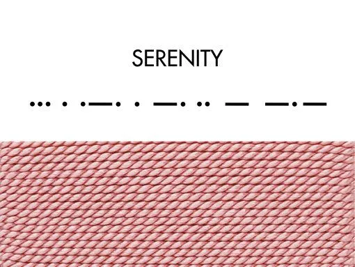 renna deluxe renna deluxe Morse-Code Armband aus Sterling Silber, Rosa, – Produktbild 3 von 8