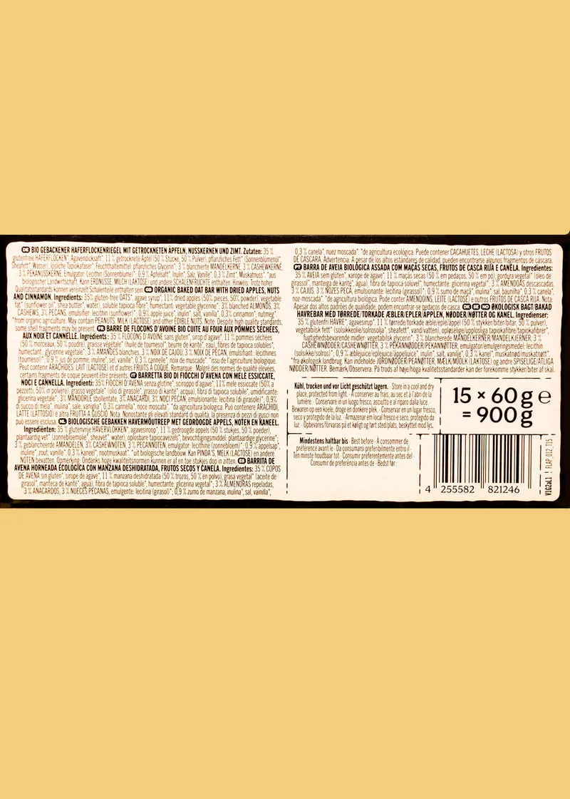 KoRo Bio Oat Bar Apple Cinnamon | 15 x 60 g – Produktbild 5 von 5