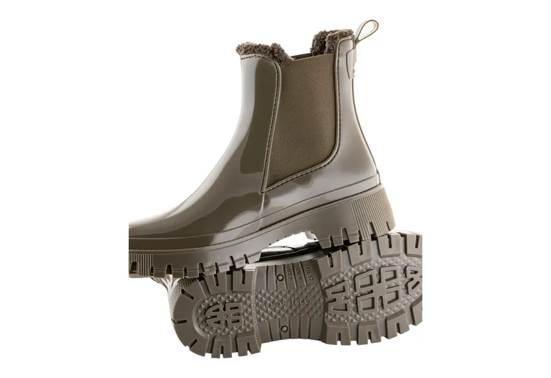 Lemon Jelly Lemon Jelly Gummistiefel Colden (gefütteter Chelseaboot) glänzend woodland grün Sneaker, Grün, – Produktbild 3 von 5