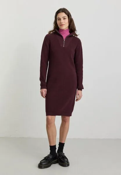 recolution Damen Strickkleid aus Bio-Baumwolle - STELLERA - recolution, Dark plum (lila), – Produktbild 2 von 4
