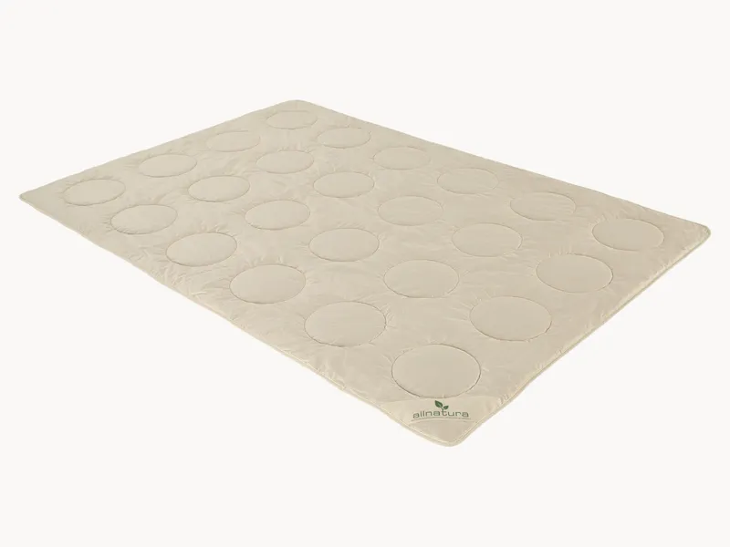 allnatura Kamelflaumhaar-Ultraleicht-Bettdecke "Cammello" 155x200 cm, Weiß, – Produktbild 1 von 2