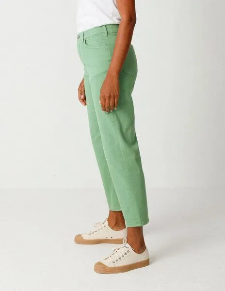 SKFK SKFK Straight Leg Jeans Ania - Green Grass – Produktbild 4 von 4