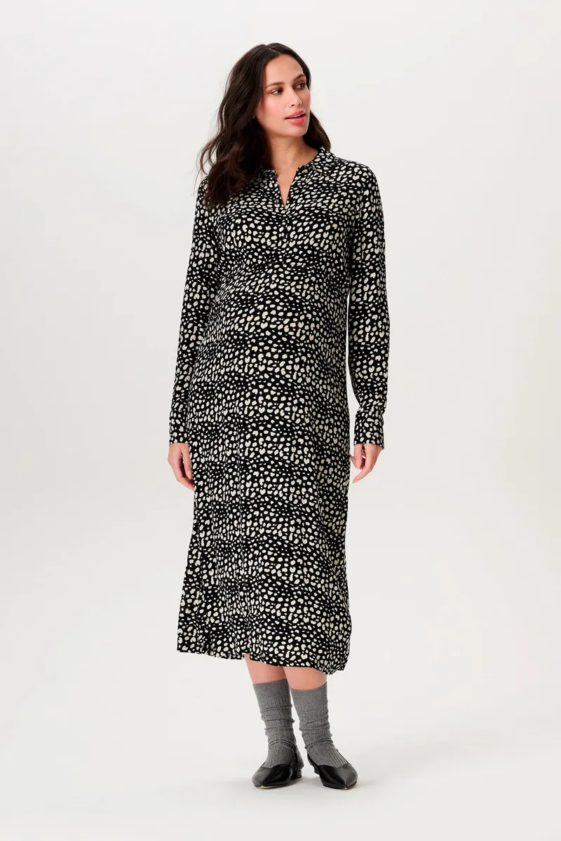 Noppies Maternity Still-Kleid Fureso, Schwarz, – Produktbild 3 von 3