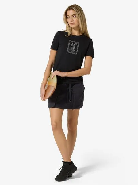 Super.Natural Super.Natural W Cargo Bio Skirt für Damen Merino, Jet black, – Produktbild 4 von 4
