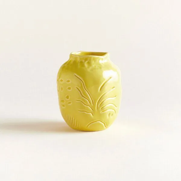 onomao VASE I – KLEIN | EDITION ENGUERRAND PONCELIN × ONOMAO, Zitrone, – Produktbild 1 von 3