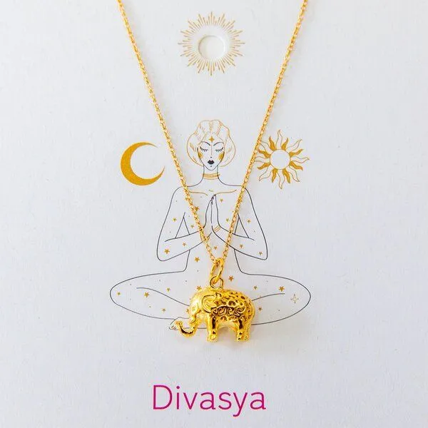 Divasya Divasya Gold-Halskette Elephant Soul – Produktbild 2 von 4