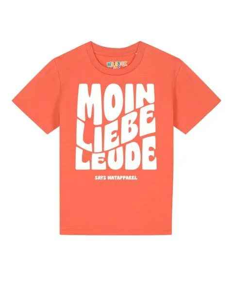 watabout.kids watabout.kids T-Shirt Kinder Moin liebe Leude, Fiesta, – Produktbild 1 von 2
