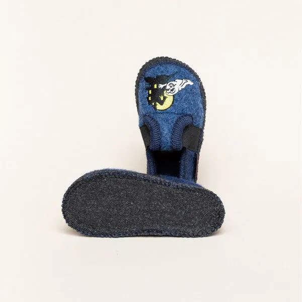 Kitz-Pichler Kitz-Pichler Walkpantoffel LM Bobby Gespenst, Jeansblau, – Produktbild 4 von 4