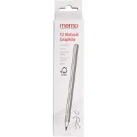 Memo memo Bleistift 'Natural Graphite' FSC-zertifiziert, 12 Stk. – Produktbild 1 von 1