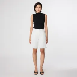DAWN BLINKY Soft Denim - Shorts - White Denim - Off White / 24 / 9 – Produktbild 1 von 1