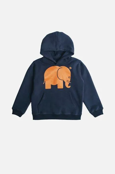 Trendsplant Kid's Organic Classic Hoodie Trendsplant Blue, Blau, – Produktbild 2 von 3