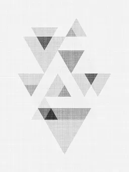 Photocircle Photocircle Poster / Leinwandbild - Triangles 3 – Produktbild 1 von 1