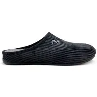 thies Veganer "thies ® Eco Cord Slipper" aus zertifiziertem recyceltem PES Cord, Dark grey (dunkel grau), – Produktbild 1 von 1