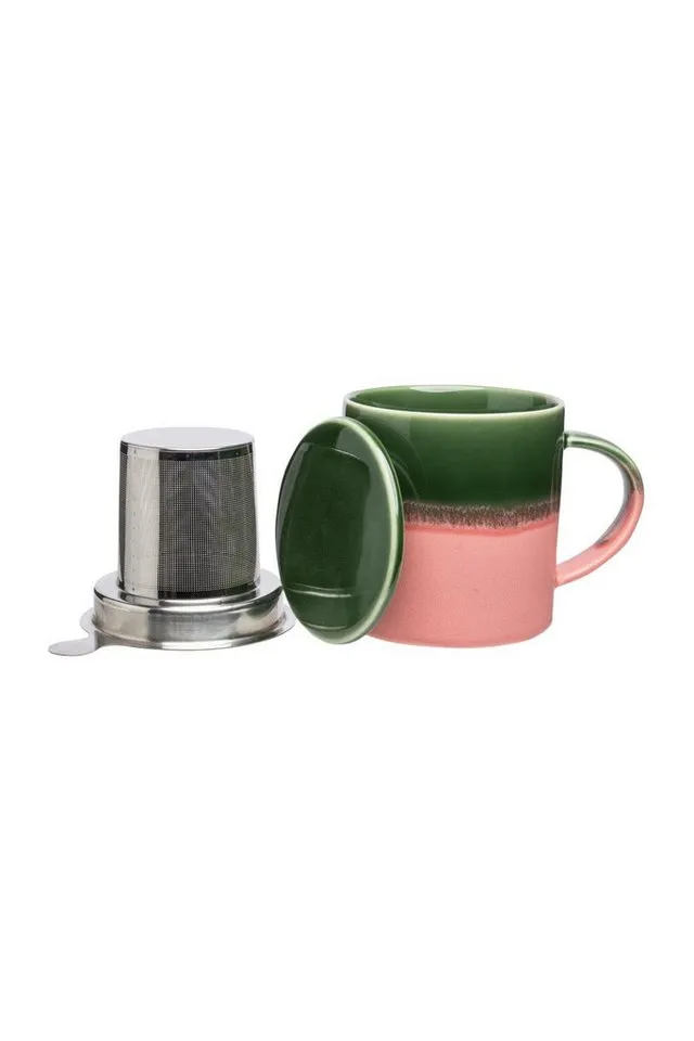 Tranquillo Tranquillo Tasse mit Teesieb INDUSTRIAL 410 ml, Grün, – Produktbild 4 von 8