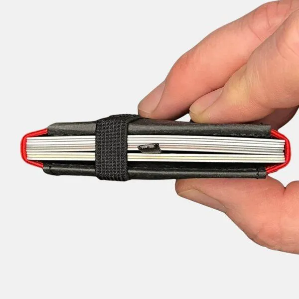 ANDERS & KOMISCH ANDERS & KOMISCH MINI DELUXE Slim Wallet mit RFID Schutz und Münzfach, Schwarz/rot, – Produktbild 3 von 4