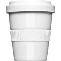 Mahlwerck Mahlwerck Porzellanbecher 'Coffee2Go' weiß 0,3 l, Banderole 2-Seitig geriffelt – Produktbild 1 von 1