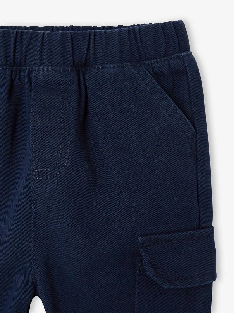Vertbaudet Vertbaudet Baby Cargohose mit Dehnbund, Marine, – Produktbild 3 von 3