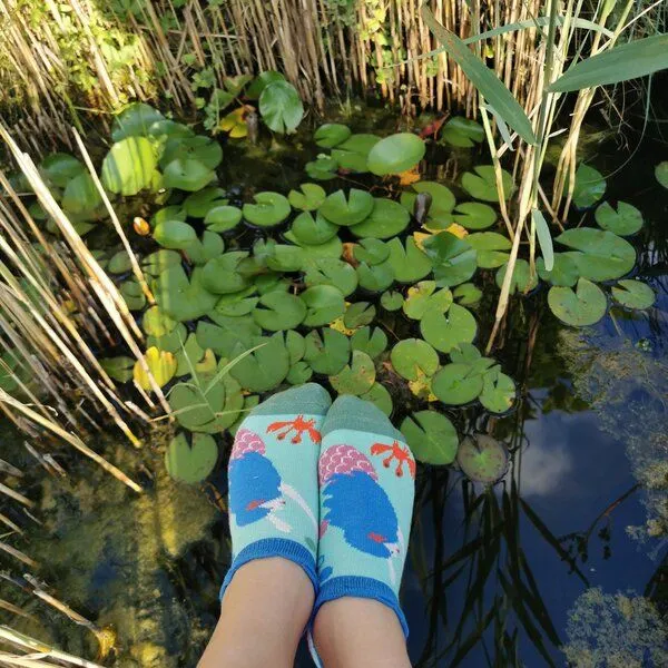 Fräulein Prusselise Fräulein Prusselise Meerjungfrauen Sneaker Socke, story, meermaid, türkies bunt gemustert – Produktbild 3 von 4