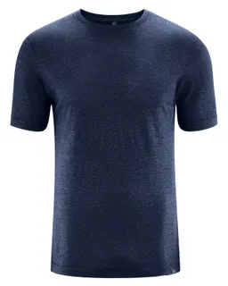 HempAge Hempage Herren vegan T-Shirt Slim Fit Marineblau – Produktbild 1 von 1