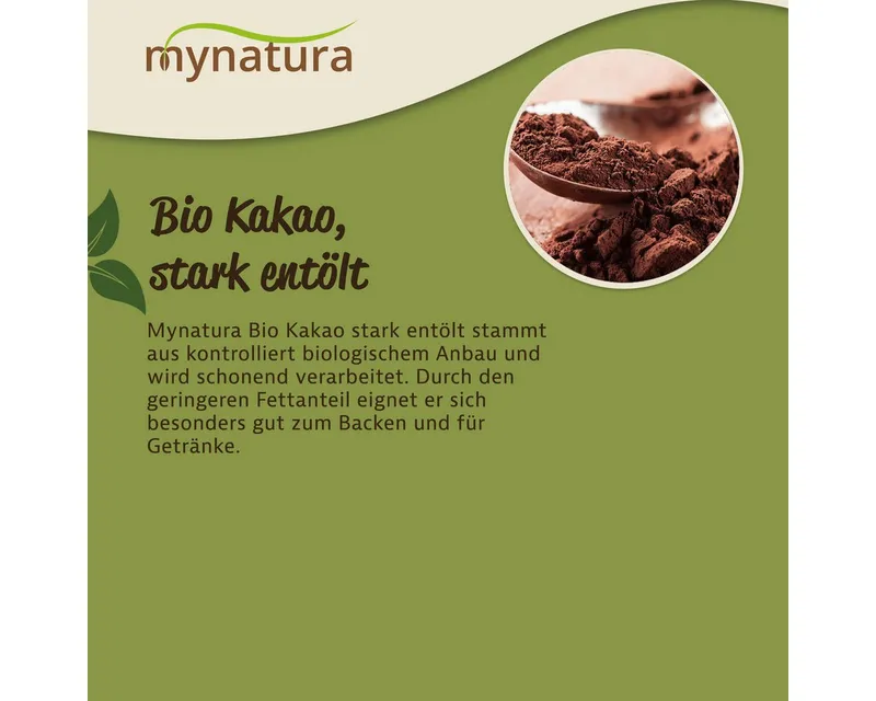 Mynatura Schokolade Mynatura Bio Kakao stark entölt – Produktbild 3 von 5