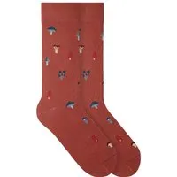 von Jungfeld VON JUNGFELD Bio-Socken 'Mushrooms', kupferrot, Gr. 39/42 – Produktbild 1 von 1
