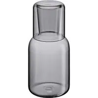 cilio cilio Karaffe "LORENZO" mit Trinkglas, aus mundgeblasenem Borosilikatglas, grau – Produktbild 1 von 1