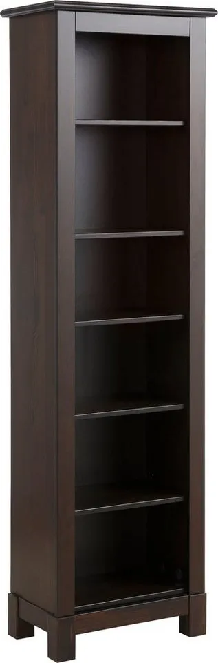 OTTO home Standregal Rauna, Regal, Massivholzregal, Bücherregal, Höhe 180 cm, aus massiver Kiefer, FSC®-zertifiziert, Braun, – Produktbild 3 von 5