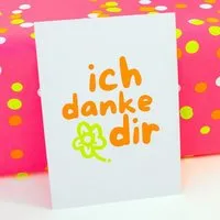 Bow & Hummingbird Bow & Hummingbird Postkarte "ich danke dir" aus Recyclingpapier – Produktbild 1 von 1
