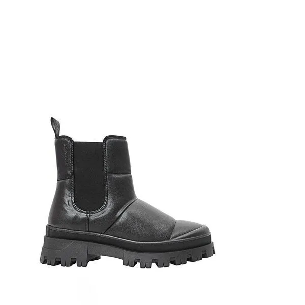 Ten Points Ten Points warm gefütterte und gesteppte Lederboots, Jenny, Schwarz, – Produktbild 1 von 3