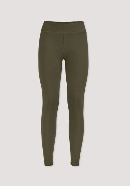 hessnatur hessnatur Leggings Medium Cut ACTIVE LIGHT aus Bio-Baumwolle, Goldoliv, – Produktbild 4 von 4