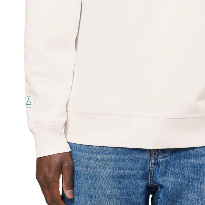 Inaska Inaska Damen vegan Pullover Inaska Unisex Vintage Weiß Dunkelgrün, Weiß, – Produktbild 2 von 2