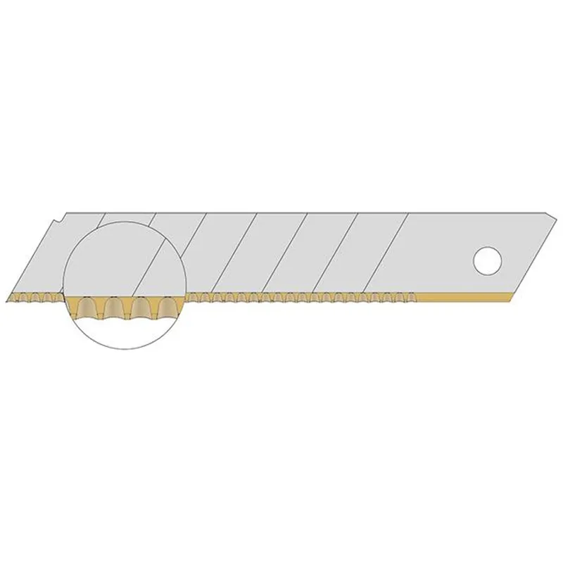 Lutz Lutz Wellenschliffklinge TiN 18mm Pack a 10 Stück – Produktbild 1 von 1