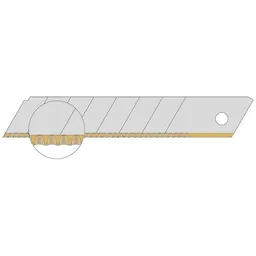 Lutz Lutz Wellenschliffklinge TiN 18mm Pack a 10 Stück – Produktbild 1 von 1