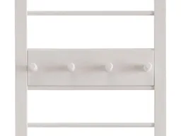 Garderobe "Solvita" Hakenleiste, B 43,6 x T 8 x H 10,1 cm, Kiefer weiß – Produktbild 1 von 1