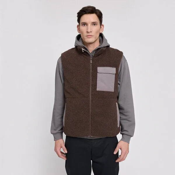 Mazine Mazine Padded Teddy-Fleece Vest – Produktbild 2 von 4