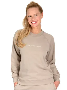 Magadi Magadi Yoga & Relax Shirt Bella aus Sweat-Stoff mit Love Peace Yoga – Produktbild 1 von 1